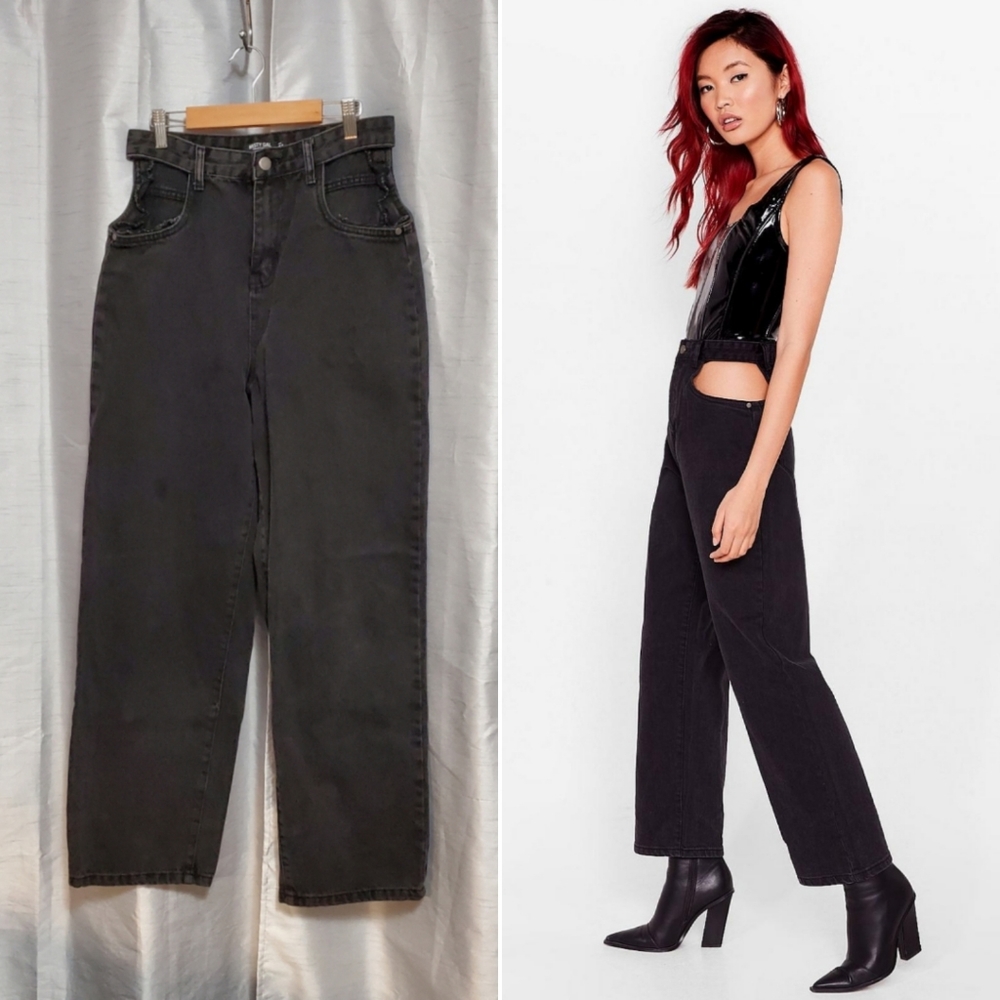 Nasty Gal • Cutout Hip Jeans